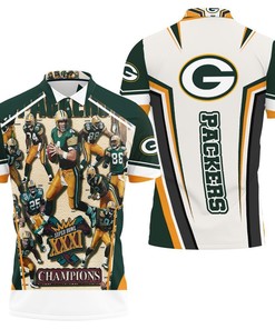 Green Bay Packers 2021 Super Bowl Xxxi Champions Nfc North Division Champions 3D Polo Shirt