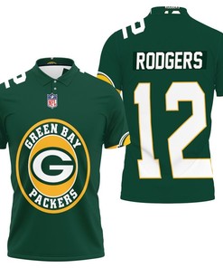 Green Bay Packers Aaron Rodgers 12 3D Polo Shirt