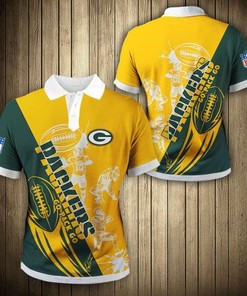 Green Bay Packers Casual 3D Polo Shirt