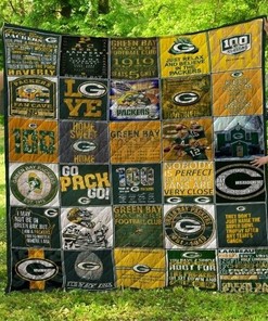 Green Bay Packers Fan Made Quilt Blanket Bedding Set Great Gifts for Family