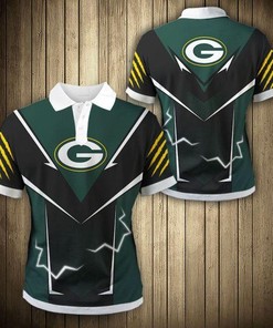 Green Bay Packers Flame Polo Shirt