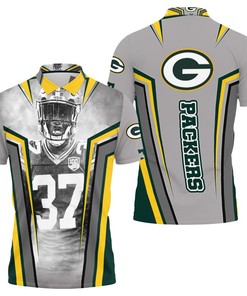 Green Bay Packers Josh Jackson 37 For Fans Polo Shirt