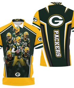 Green Bay Packers Logo Nfc North Division Champions 2021 Super Bowl 3D Polo Shirt