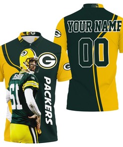 Green Bay Packers Nfc Noth Champions Aaron Charles Rodgers Personalized Polo Shirt