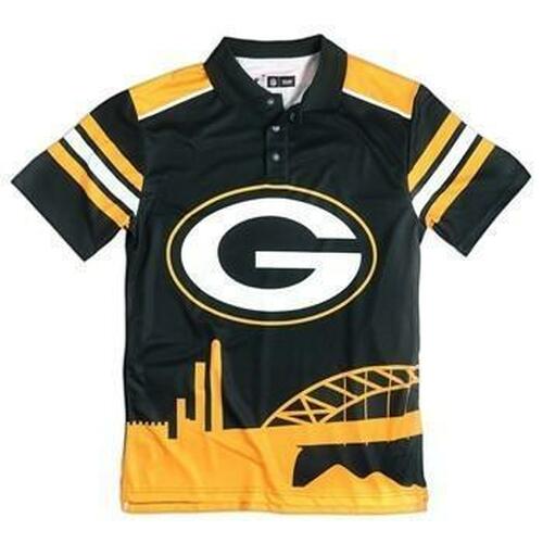 Green Bay Packers Thematic Polyester Polo Shirt 3D All Over Print Shirt3921