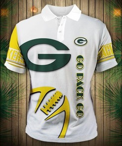 Green Bay Packers Zigzag Casual Polo Shirt