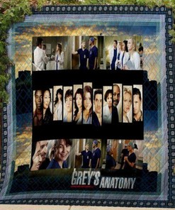 Greys Anatomy Personalized Quilt Bedding Set for Home Decoration and Family Gift Ideas