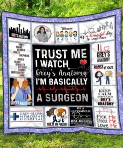 Greys Anatomy Quilt Bedding Set Great for Bedroom Decoration and Family Gifts