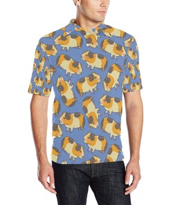 Guinea Pig Pattern Print Design 01 Men Polo Shirt