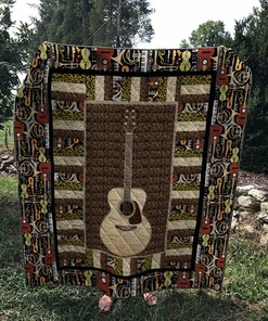 Guitar 1 Quilt Bedding Set Bedroom Decor, Gifts for Family