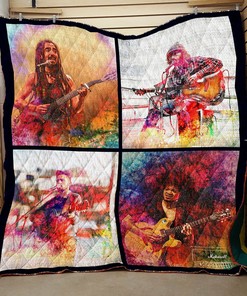 Guitar Style Vintage Quilt Bedding Set - Great for Bedroom Decor and Family Gifts