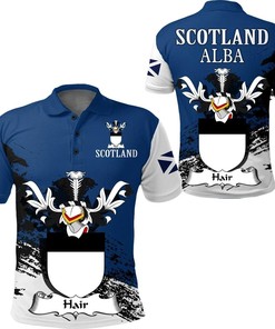 Hair Scottish Family Crest Scotland Special Polo Shirt - Golf Shirt