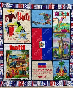 Haiti Blanket Quilt Bedding Set for Bedroom Decoration and Family Presents