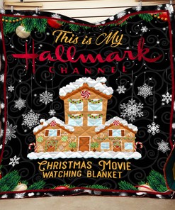 Hallmark Christmas Personalized Blanket Quilt Bedding Set - Perfect for Bedroom Decor and Family Gifts