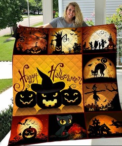 Halloween Keep It Creepy Personalized Quilt Bedding Set - Great for Bedroom Decor and Family Gifts
