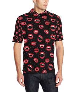 Halloween Pattern Print Design 01 Men Polo Shirt