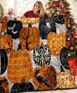 Halloween Quilt Blanket - Gifts for Family and Hobby