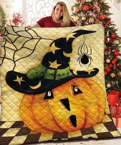 Halloween Quilt, Blanket and Pillow Shams Set - Gifts for Family and Hobby