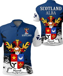 Hamil Scottish Family Crest Scotland Special Polo Shirt - Golf Shirt