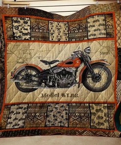 Handmade Motorcycle Washable Quilt Bedding Set - Perfect for Bedroom Decor and Family Gifts