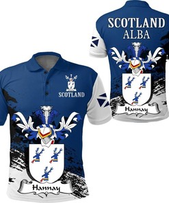 Hannay Scottish Family Crest Scotland Special Polo Shirt - Golf Shirt