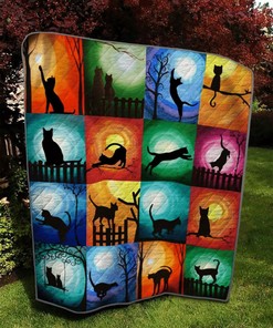 Happy To Be Cat Lady Personalized Quilt Bedding Set - Perfect for Home Decoration and Family Gifts