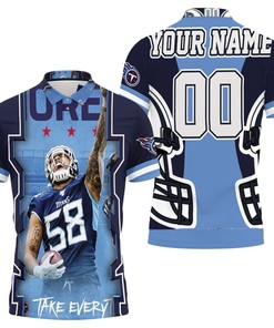 Harold Antonio Laudry 58 Tennessee Titans Afc South Champions Super Bowl 2021 Iii Personalized Polo shirt