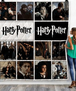 Harry Potter Movies Personalized Quilt Blanket Bedding Set for Bedroom Decor and Family Gifts