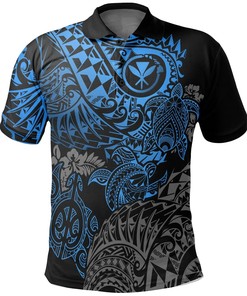 Hawaii Turtle Polo Shirt, Polynesian Tattoo Golf Shirt Family Gift