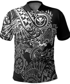 Hawaii Turtle Polo Shirt, Polynesian Tattoo Golf Shirt Gift