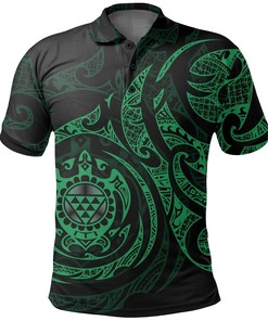 Hawaii Turtle Polo Shirt, Tribal Tattoo Golf Shirt