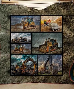 Heavy Equipment Operator Quilt Bedding Set Perfect for Bedroom Decor and Family Gifts