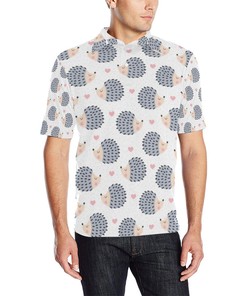 Hedgehog Baby Pattern Print Design 03 Men Polo Shirt
