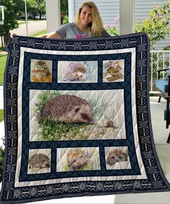Hedgehog Quilt Bedding Set Bedroom Decor, Gifts for Family