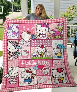 Hello Kitty Quilt Bedding Set Blanket Gift Ideas For Fans Loves Hello Kitty