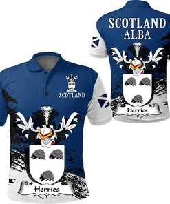 Herries Scottish Family Crest Scotland Special Polo Shirt - Golf Shirt