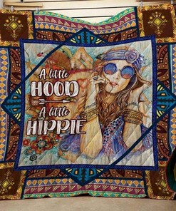 Hippie A Little Hood Clt140624 Quilt Bedding Set Blanket Bedroom Decor, Gifts for Family