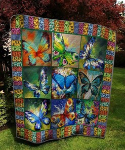 Hippie Angle Whistle Quilt Blanket Bedding Set - Great for Bedroom Decor and Family Gifts