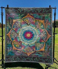 Hippie Customizable Quilt Bedding Set Blanket - Suitable for Home Decoration and Family Gifts