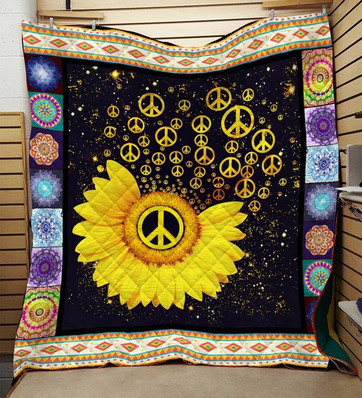 Hippie Quilt Bedding Set - Custom Name & Sentences Available for Personalization