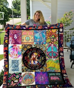 Hippie Wild And Free Quilt Bedding Set Blanket Gifts For Hippie