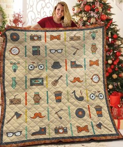 Hipster Quilt Bedding Set Bedroom Decor, Gifts for Family