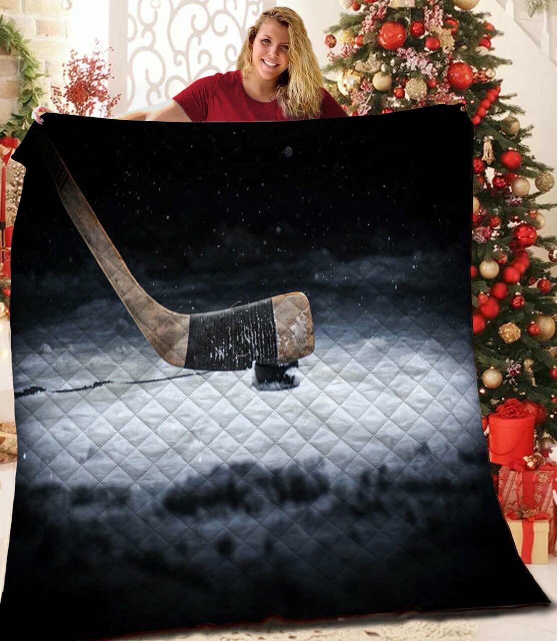 Hockey Quilt Bedding Set Bedroom Decor