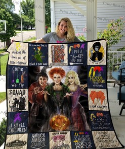 Hocus Pocus Poster Custom Quilt Blanket Bedding Set for Bedroom Decoration and Family Gifts