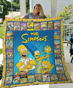 Homer Simpson The Simpsons Family Quilt Bedding Set Blanket For Birthday Christmas