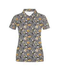 Honey Bee Print Design Women's Polo Shirt Gift