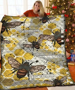 Honey Bee Quilt Bedding Set Bedroom Decor, Gifts for Family