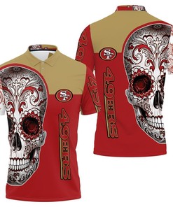 Hoodie San Francisco 49Ers Sugar Skull Fan 3D Polo Shirt