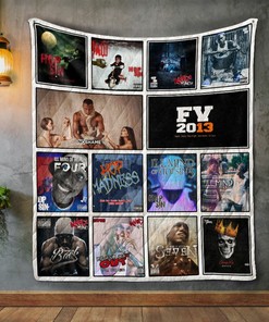 Hopsin Album Covers Personalized Quilt Blanket Bedding Set for Home Decoration and Gifts for Fans