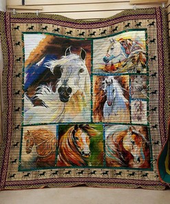 Horse 13 Quilt Bedding Set Bedroom Decor, Gifts for Family